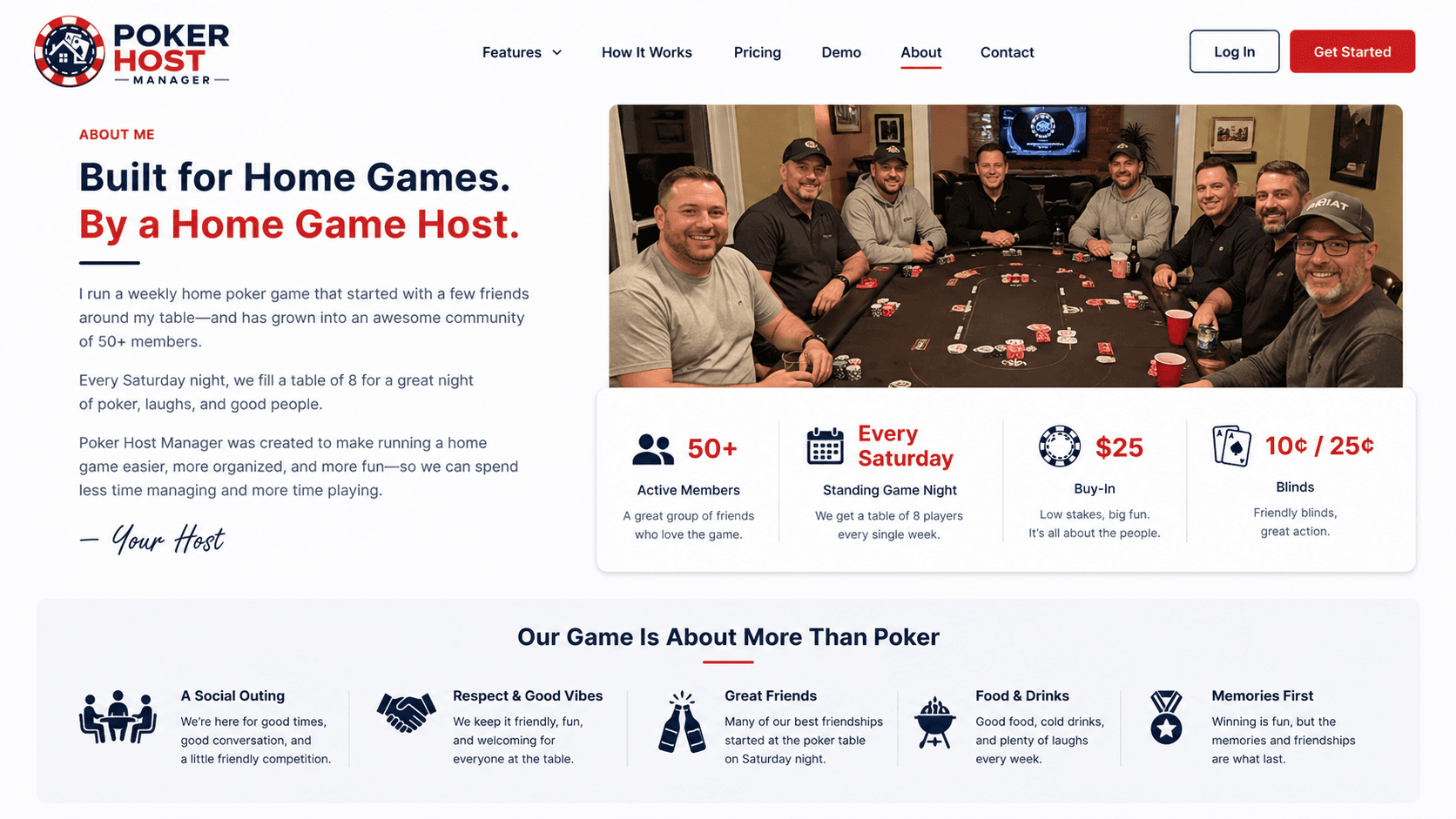 Home poker game